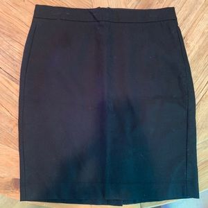 J Crew black pencil skirt- never worn